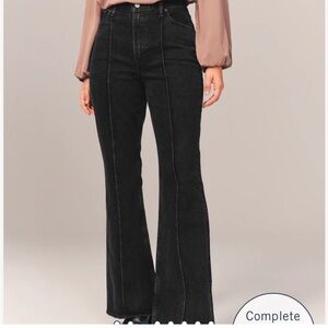 NWOT Abercrombie&Fitch Flare Black Jeans
